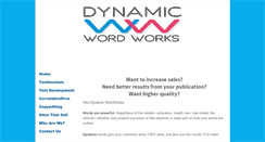 Desktop Screenshot of dynamicwordworks.com
